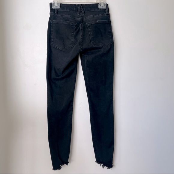 Good American Good Legs Step Hem Black Skinny Jeans 2 / 26" - Picture 11 of 11